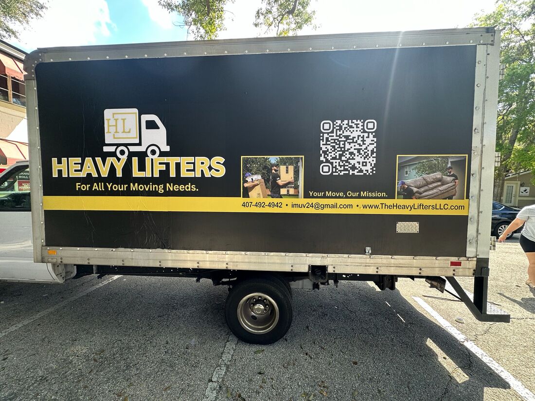 A Heavy Lifters moving truck ready for the job — movers serving St. Augustine, FL